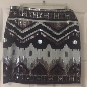 Sequin skirt from Express